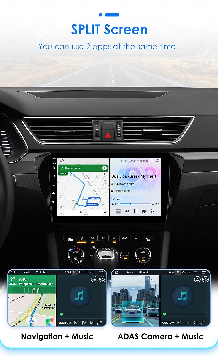 Android 12 автомагнитола мультимедиа для Volkswagen skoda Octavia 3 2015-2019 видеоплеер навигация GPS 2025 - $239.69 –P11