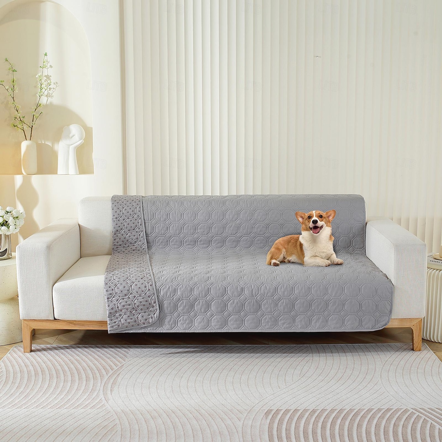 Coprimaterasso per divano per animali domestici 100% impermeabile, antiscivolo, anti-sporco, anti-perdita, tinta unita del 2025 a $33.99 –P2