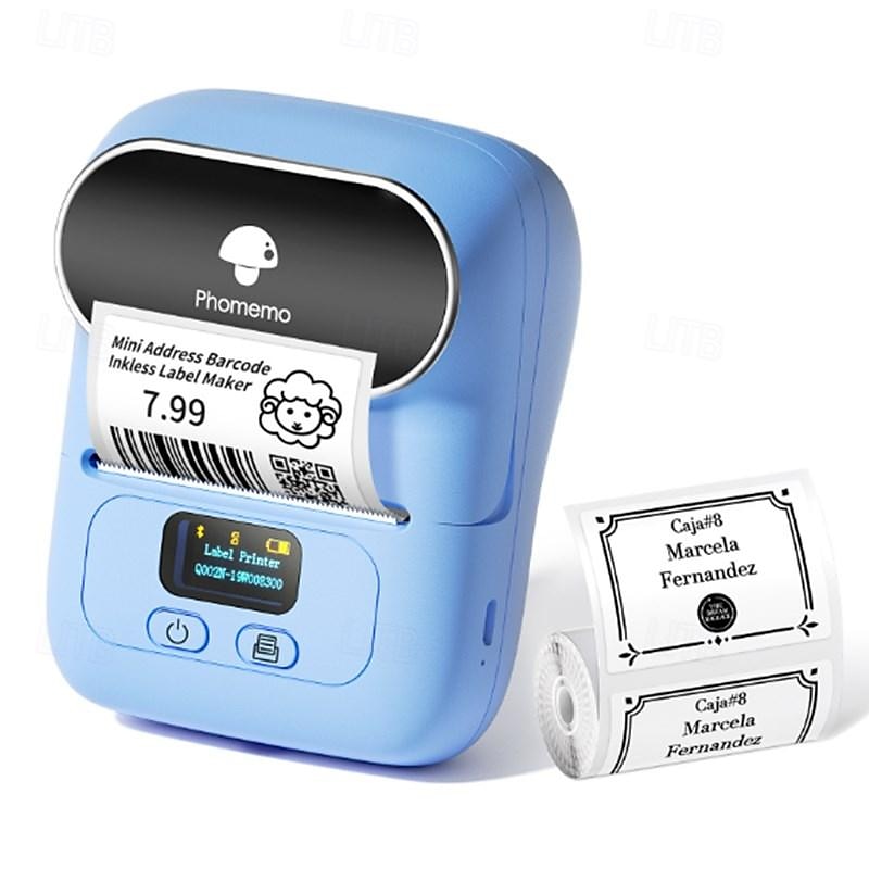 phomemom110 mini bärbar streckkodsetikett kläder prislapp tag sticker termisk etikettskrivare 2025 - $86.99 –P5