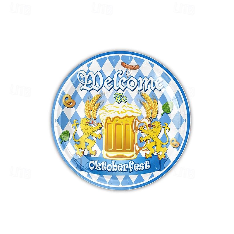 100 Count Paper Plates 7 inche OR 9 inche Dinner Paper Plates Dessert Paper Plates Ideal for oktoberfest oktoberfest theme Dinner and Dessert Plates 2025 - $19.49 –P1