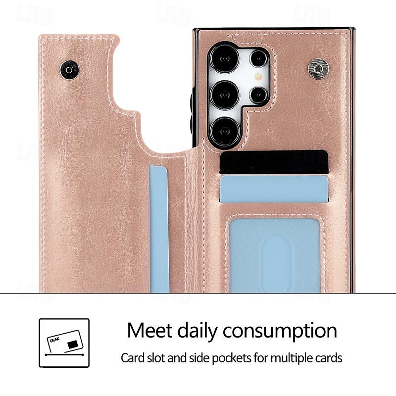 Phone Case For Samsung Galaxy S25 Ultra S24 Ultra Plus S23 S22 S21 S20 Ultra Plus FE A55 A35 A25 A15 5G A54 A34 A14 A73 A53 A33 A23 A13 A72 A52 A32 A22 A12 Back Cover with Stand Holder Magnetic Card 2025 - $16.99 –P6