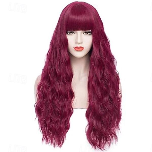 Parrucche Lunghe Aonde Arcobaleno per Donne Parrucca Halloween Cosplay Festa del 2025 a $18.99 –P3