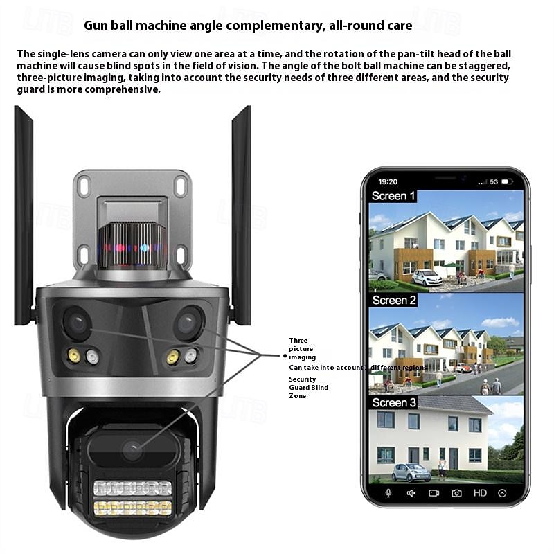 1080p wifi smart home beveiligingscamera - bewegingsdetectie kleur nachtzicht mensenherkenning ai alarm ip-camera 2025 - $111.99 –P5