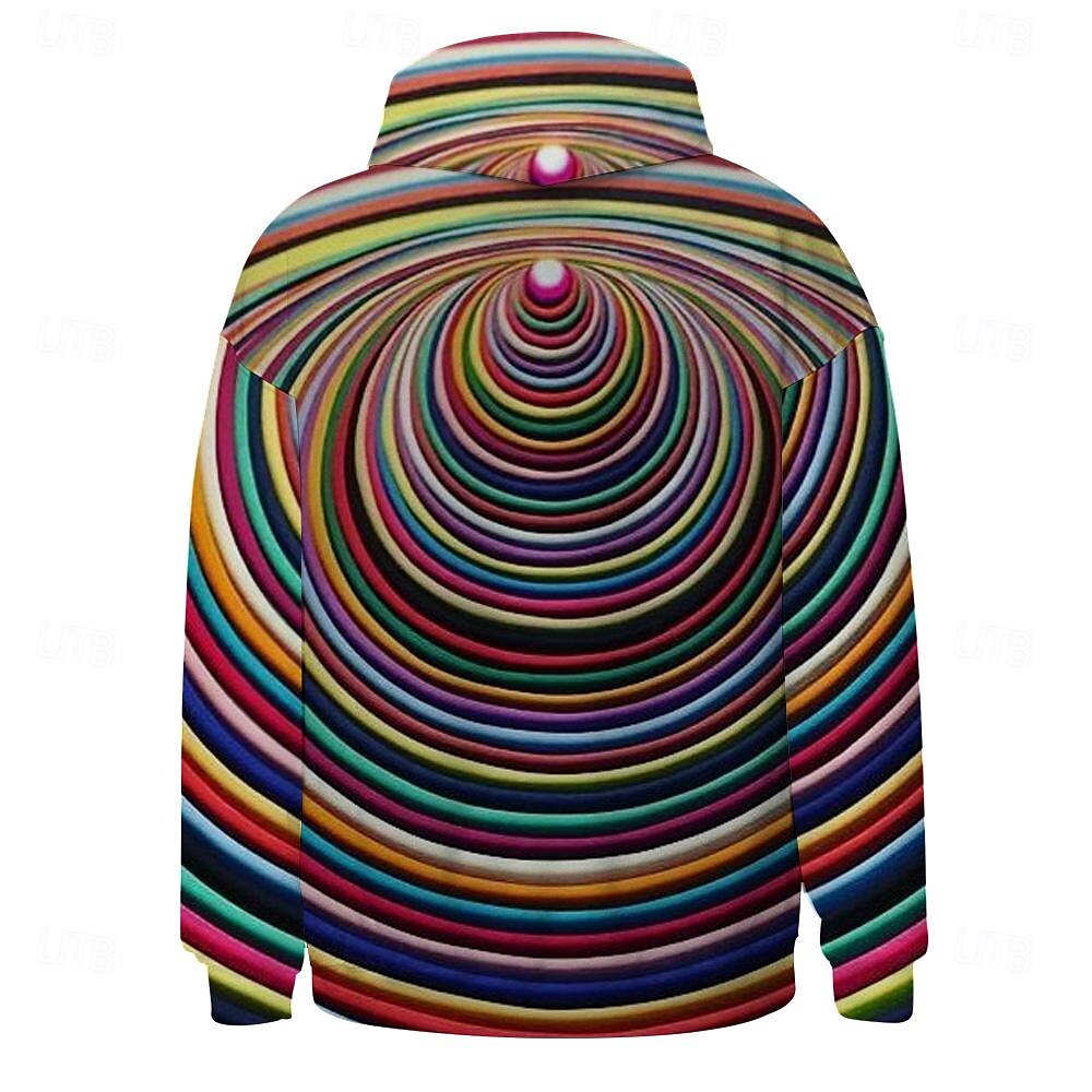Per uomo Pop art Felpa con cappuccio Felpe Felpa Felpa con cappuccio Manica lunga Felpa con cappuccio Con cappuccio Fantastico Stampa 3D Rosso Viola Autunno Inverno progettista del 2025 a $31.99 –P3