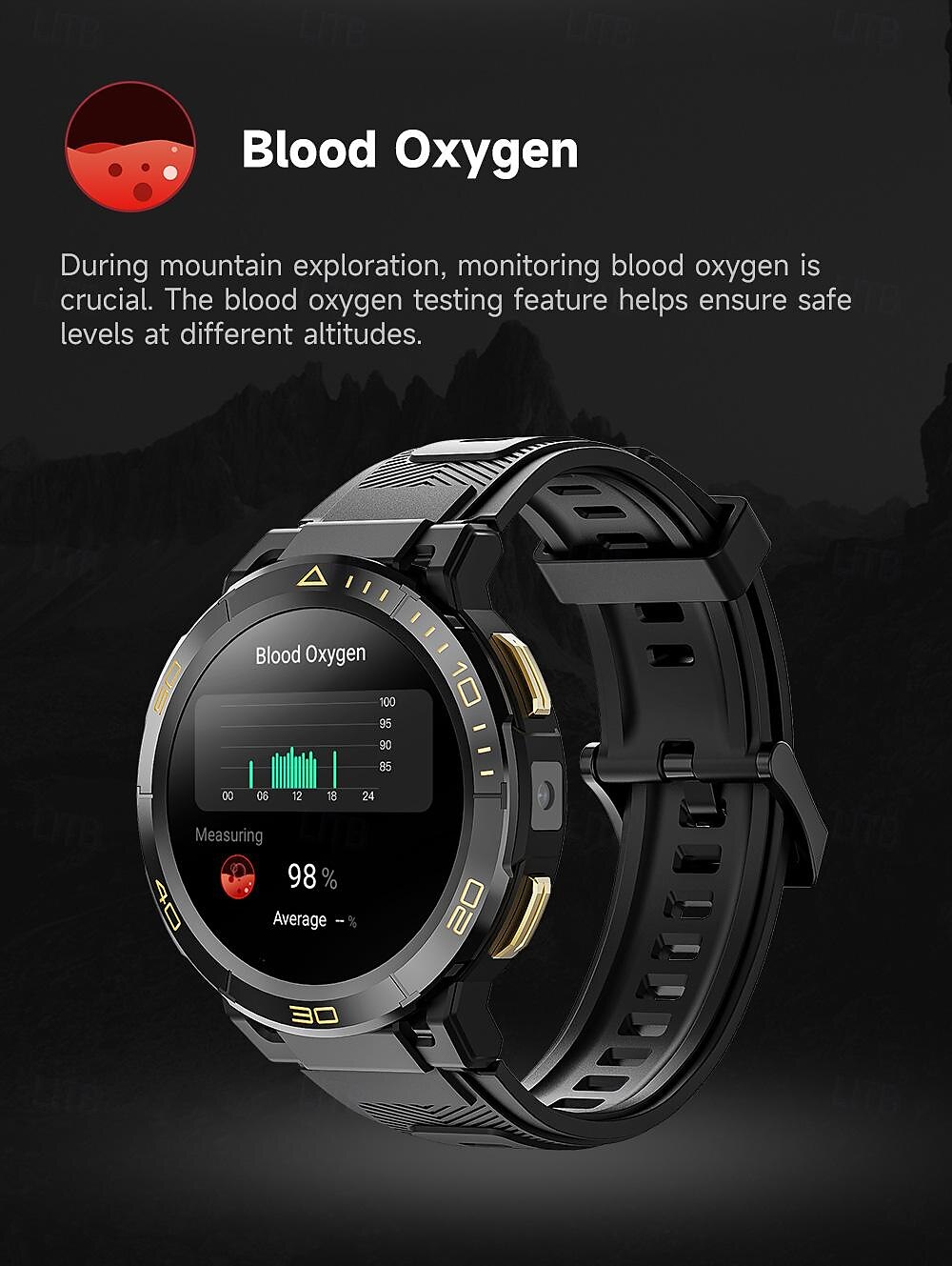 iMosi I6 Smart Watch 1.43 inch 4G LTE Cellular Smartwatch Phone 4G Pedometer Call Reminder Sleep Tracker Compatible with Null Men GPS Hands-Free Calls Waterproof IP 67 46mm Watch Case 2025 - $128.99 –P9
