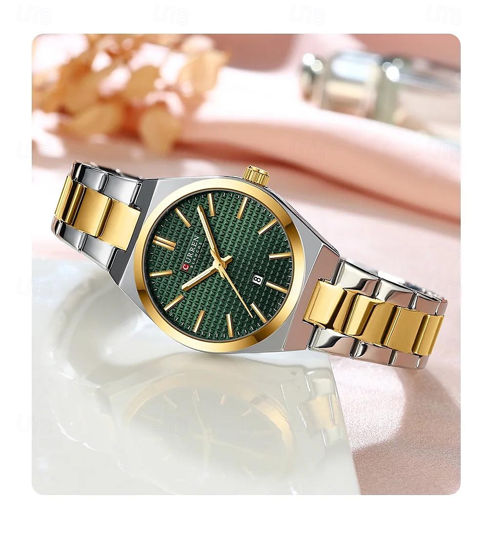 aktuális divat női karóra felső márka luxus női karóra elegáns rozsdamentes acél karkötő klasszikus női óra ajándék 8439 2025 - $27.99 –P3