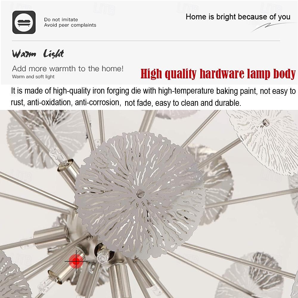 Pendant Lights 8-Light Modern Stainless steel Circular 50cm/19.6inch Chromium Gold G9 Base Adjustable Pole Globe Pendant Light Fixtures Suitable for Restaurants Kitchens Islands Foyers Farmhouses 2026 - $499.99 –P3