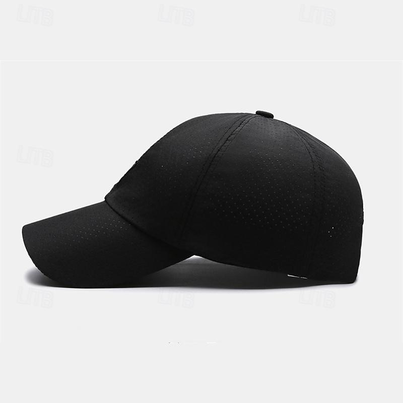 Herren Cap Basecap Sonnenhut Kappe Schwarz Weiß Polyester Modisch Brautkleider schlicht Strasse Täglich Glatt Einstellbar Sonnenschutz Atmungsaktiv 2025 - $8.99 –P7