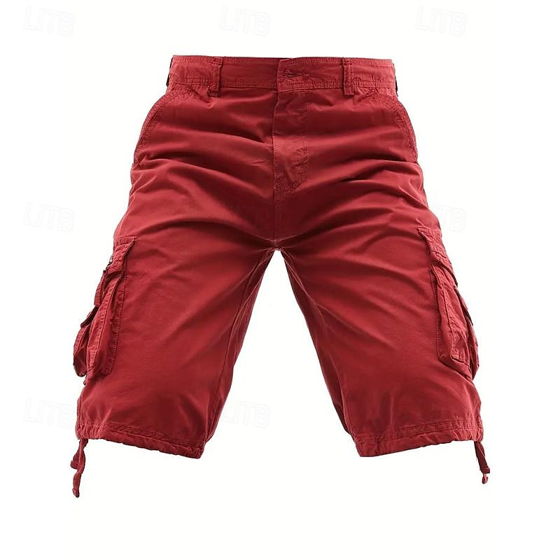 Homens Shorts táticos Capri Cargo Shorts Bermuda Cargo Calção Shorts de Trilha Botões Bolso multi Tecido Vestível Comprimento da panturrilha Ao ar livre Diário Acampar e Caminhar Moda Clássico Preto de 2025 por $31.99 –P17