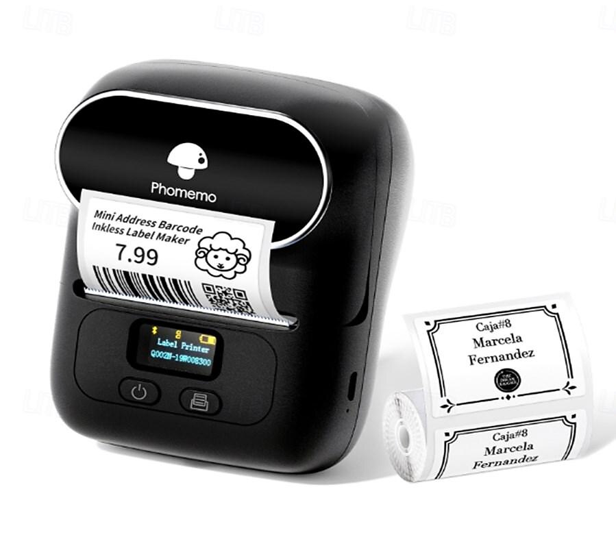 phomemom110 mini bärbar streckkodsetikett kläder prislapp tag sticker termisk etikettskrivare 2025 - $86.99 –P1