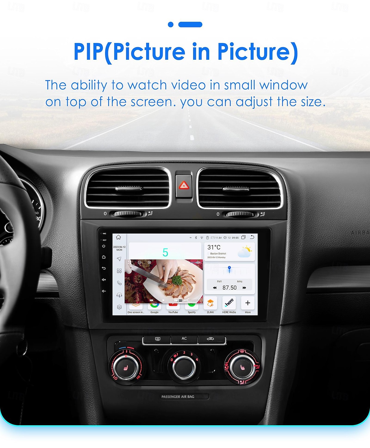 Android 12 for VW Volkswagen Golf 6 2008-2016 Car Radio Multimedia Video Player Navigation GPS 2025 - $103.99 –P8
