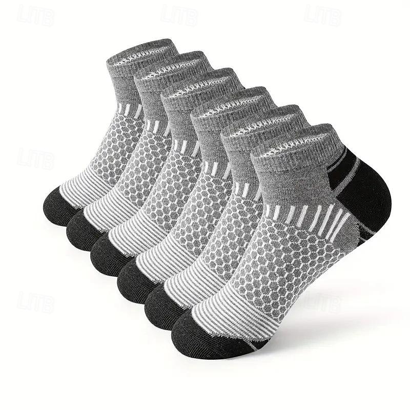 Herr 6 par Multipack Socka Löparstrumpor Vardagliga strumpor Svart Vit Färg Geometrisk Sport & Utomhus Dagligen Semester Grundläggande Medium Vår Höst Mode Ledigt 2025 - $8.99 –P5