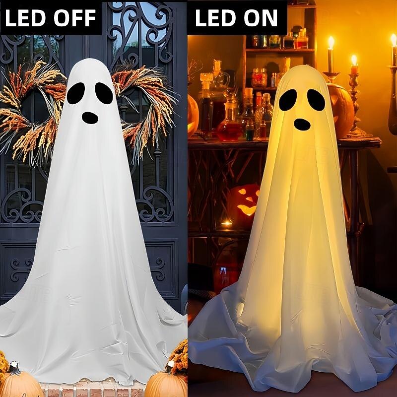 Halloween Decorations Lighted Ghosts Outdoor Decoration Lights Yard Halloween Standing Ghost Lights Battery Operated Porch for Patio Spooky Atmosphere Decorations 1pc 2026 - $30.99 –P7