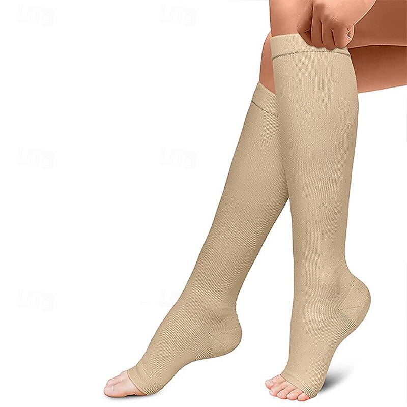 Calze a compressione Calze sportive Calzini da corsa 1 paio Di base Per donna Calzini a tubo Traspirante Comodo Allenamento in palestra Calcio Corsa Jogging Ciclismo Gli sport Tinta unita Nylon Nero del 2025 a $7.59 –P4