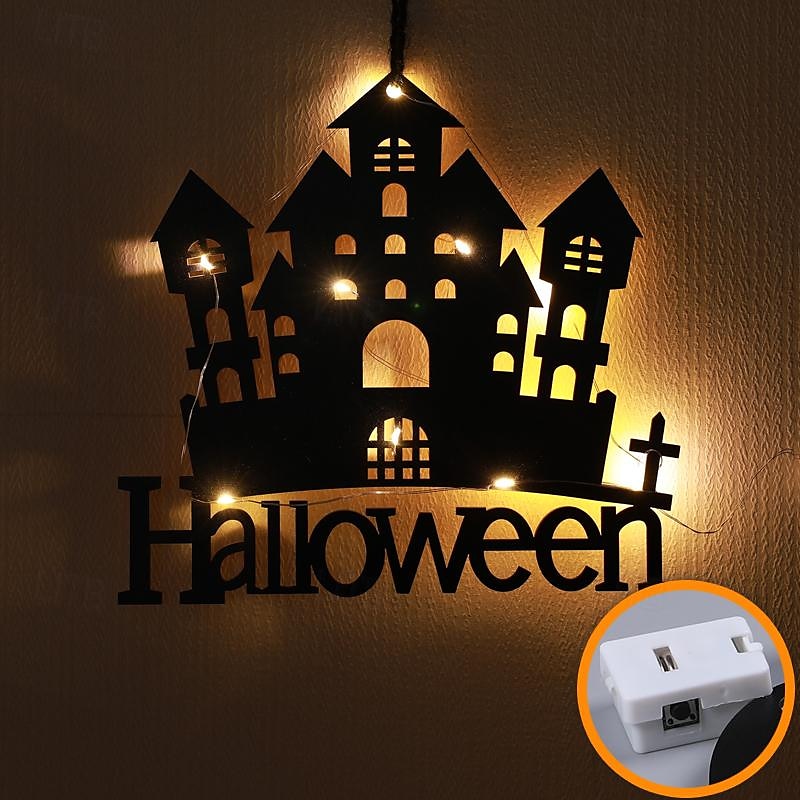 halloween okenní světla halloween dekorace led pavučina pavučina na baterie vnitřní okenní závěsná světla party domácí dekorace 2025 - $9.99 –P6