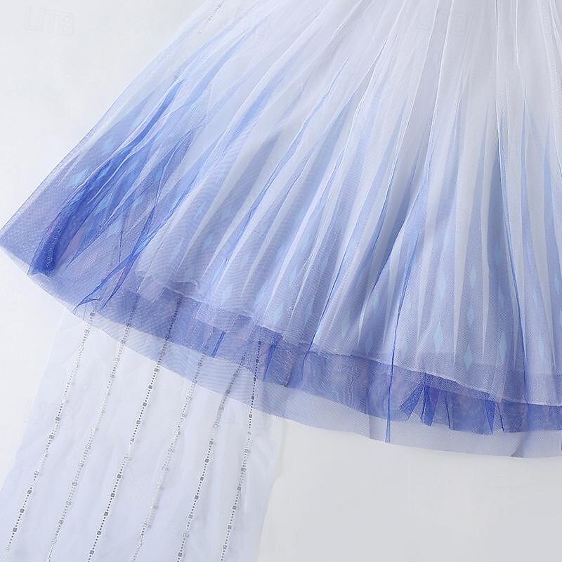 Basm Regina Zăpezii Înghețat Prințesă Elsa Ținute Rochie de fete cu flori Costum de petrecere tematică Cosplay for Fete Copii Crăciun Carnaval Zuia Copiilor Petrecere / Seara 2026 - $51.99 –P11