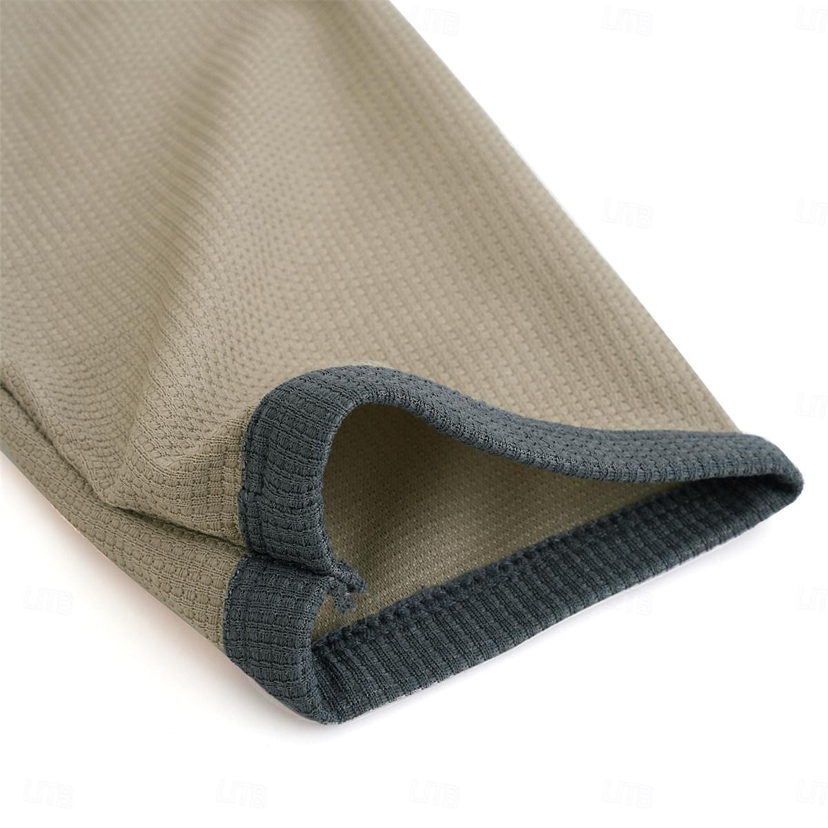 Men's T shirt Tee Waffle Henley Shirt Henley Shirt Tee Top Long Sleeve Shirt Color Block Henley Street Vacation Long Sleeve Patchwork Clothing Apparel Fashion Designer Basic 2026 - $22.99 –P9