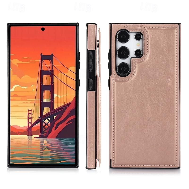 Phone Case For Samsung Galaxy S25 Ultra S24 Ultra Plus S23 S22 S21 S20 Ultra Plus FE A55 A35 A25 A15 5G A54 A34 A14 A73 A53 A33 A23 A13 A72 A52 A32 A22 A12 Back Cover with Stand Holder Magnetic Card 2025 - $16.99 –P2