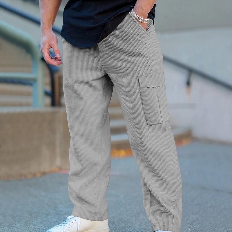 Men's Cargo Pants Tactical Pants Trousers Drawstring Elastic Waist Multi Pocket Plain Wearable Outdoor Daily Camping & Hiking Fashion Classic Black Army Green 2025 - $27.99 –P11