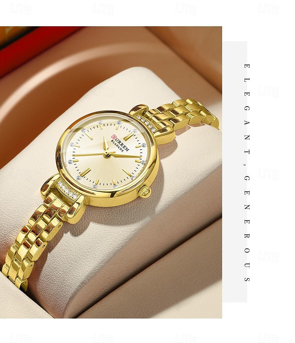 CURREN Dam Kvartsklockor Minimalistisk Mode Vardaglig klocka Armbandsur VATTENTÄT Dekorativ Rostfritt stål Klocka 2025 - $27.99 –P1