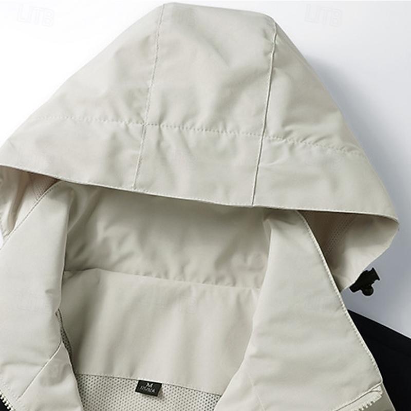 Herren Wanderjacke Regenjacke Hardshelljacke Winter Draussen Farbblock warm Windundurchlässig Wasserdicht 3-in-1-Jacke Windbreaker-Jacke Reisen Schwarz Weiß Grün 2025 - $62.99 –P5