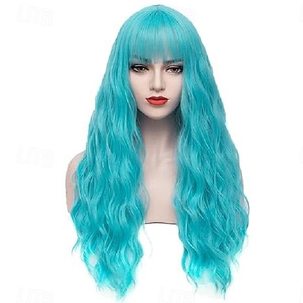 Parrucche Lunghe Aonde Arcobaleno per Donne Parrucca Halloween Cosplay Festa del 2025 a $18.99 –P2