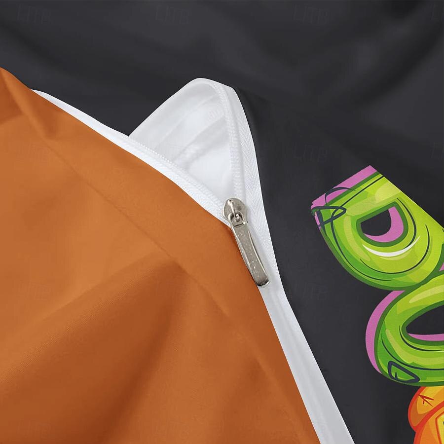 kolekce halloween sada povlaků na přikrývky Jack o lucerna dýně 3dílná sada super měkká šetrná k pokožce s dlouhou životností 2025 - $41.99 –P30