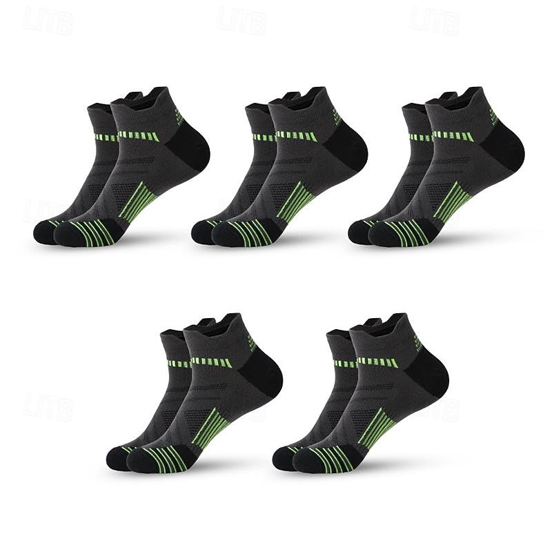 Miesten 5 Parit Monipakkaus Sukat Juoksusukat Vapaa-ajan sukat Musta Valkoinen Väri Väripalikka Urheilu ja ulkoilu Päivittäin Loma Perus Ohut Kesä Kevät Muoti Vapaa-aika 2026 - $10.49 –P6