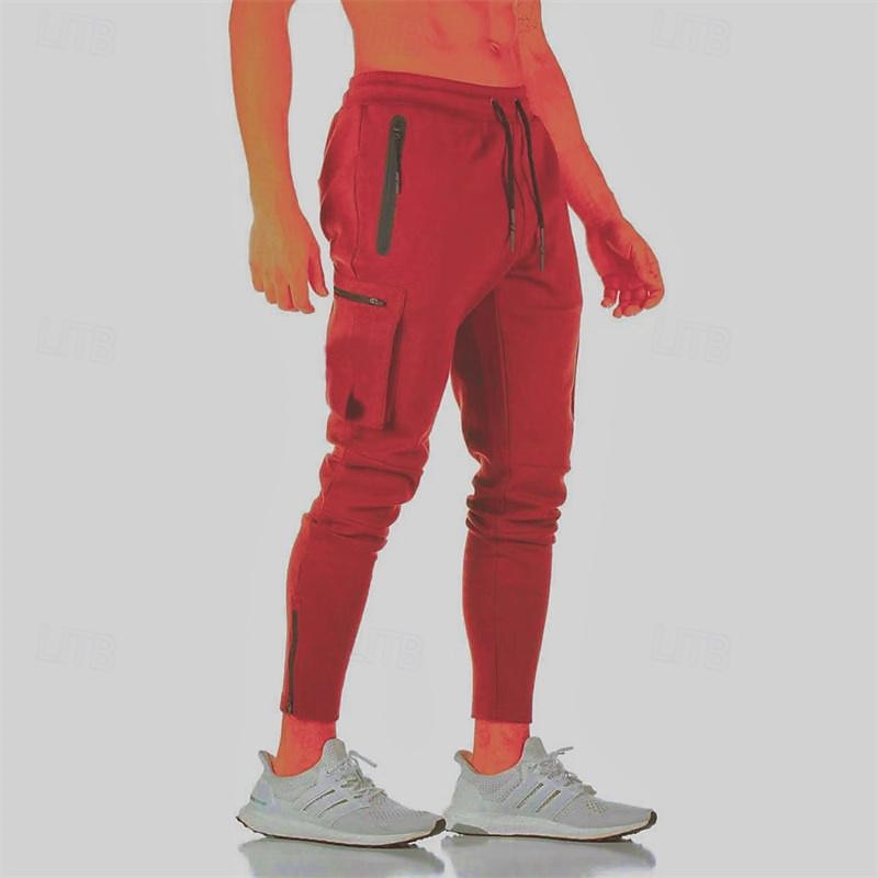 Men's Sweatpants Running Pants Track Pants Pocket Drawstring Elastic Waistband Pants / Trousers Outdoor Sports & Outdoor Athletic Fall Soft Marathon Running Workout Tailored Fit Sportswear Activewear 2025 - $23.99 –P6