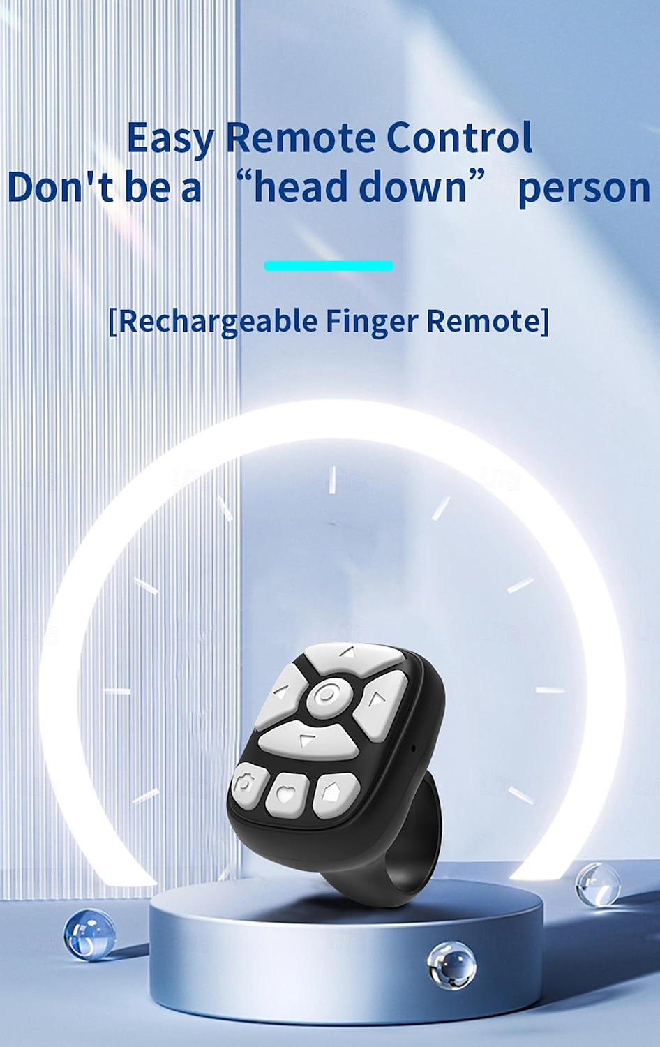 S22 Portable Smart Wireless wireless Ring Remote Control Wireless Selfie Distance Smart Finger Ring Remote Control 2025 - $15.99 –P1