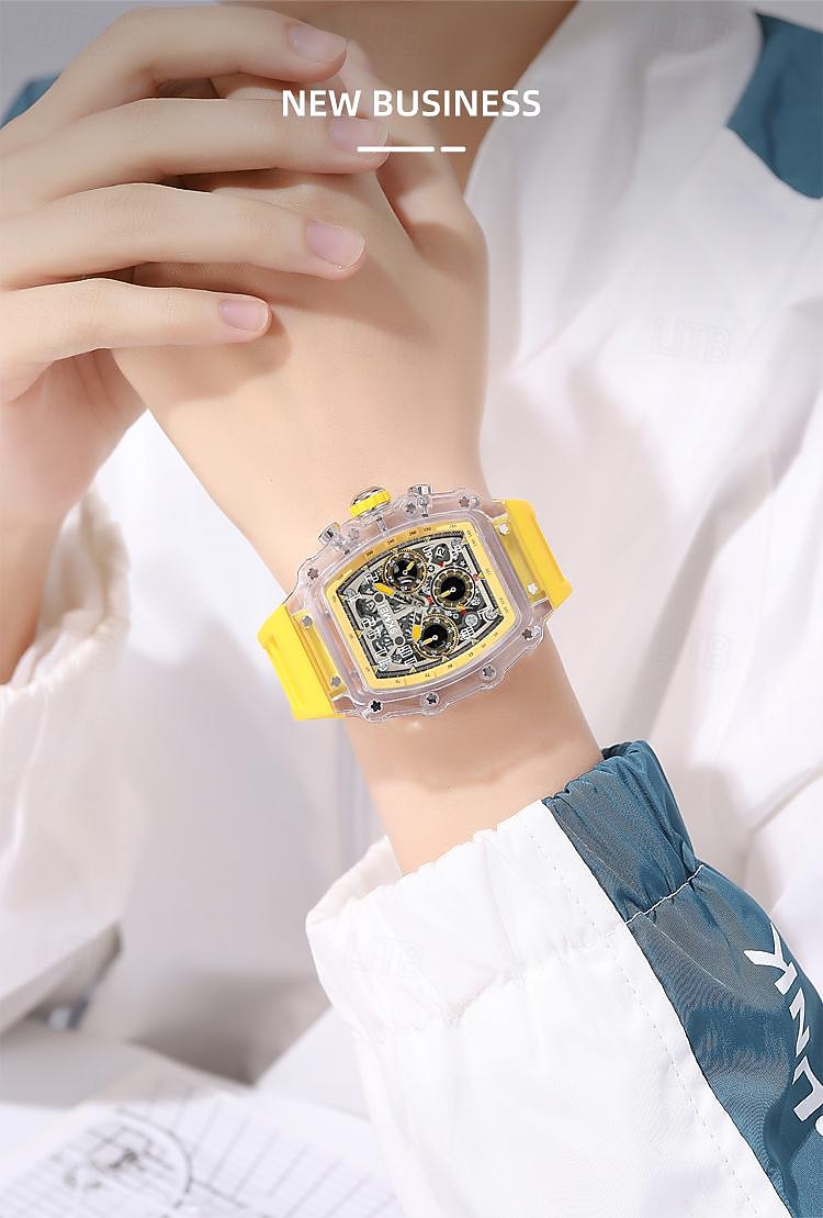 SKMEI Men Quartz Watch Outdoor Fashion Casual Wristwatch Stopwatch Countdown Calendar Waterproof Silicone Gel Watch 2026 - $42.99 –P6