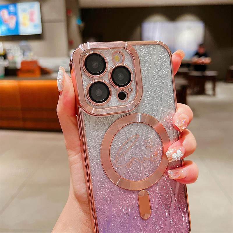 телефон Кейс для Назначение SSamsung Galaxy айфон 16 iPhone 15 14 Pro Max Plus iPhone 13 12 11 Pro Max Кейс на заднюю панель Магнитный адсорбционный футляр 2025 - $19.99 –P9