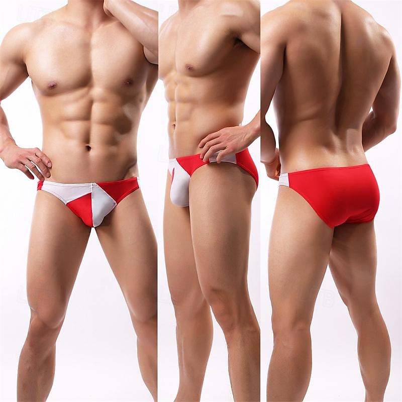 Herren 1 pc Unterwäsche Boxer Boxer-Shorts Patchwork Polyester Atmungsaktiv Weich Komfortabel Farbblock Mittlere Hüfthöhe Schwarz Weiß 2025 - $7.99 –P4