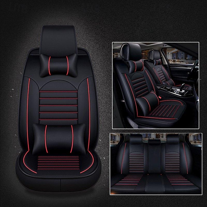 Car Seat Covers Full Set Compatible PU Front and Rear Split Bench 5- Seat Easy to Install Car Seat Covers 2025 - $327.29 –P5