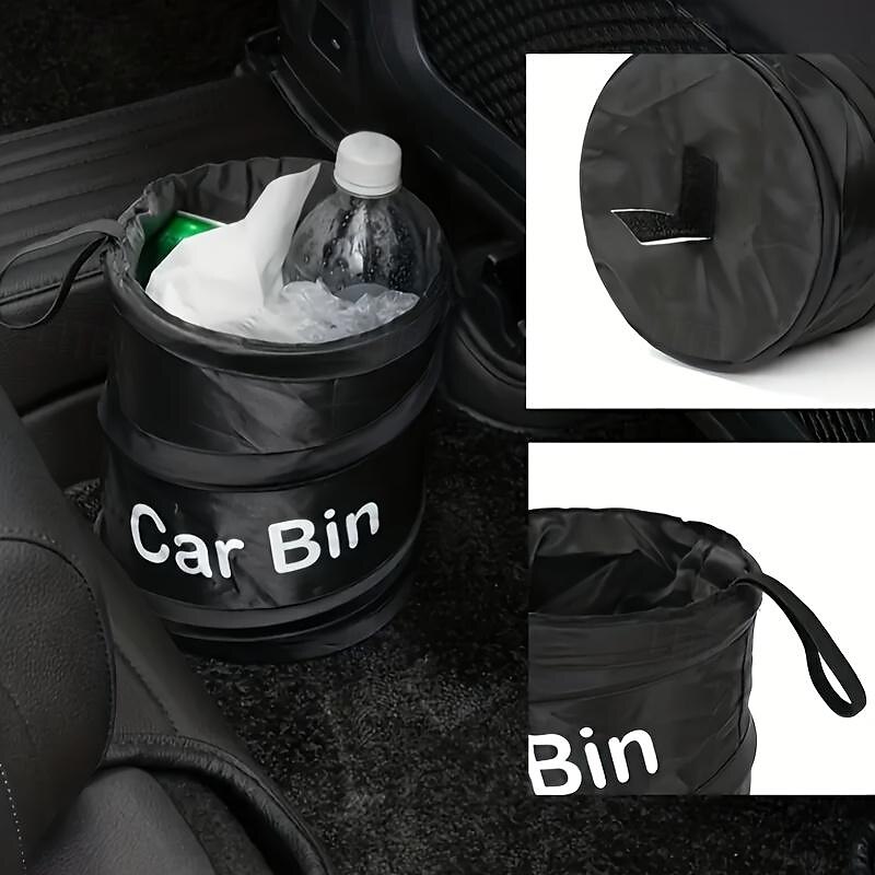 pattumiera portatile per auto: organizer pieghevole per seggiolino auto, contenitore per la pasta, secchio a spirale, contenitore per rifiuti compatto e conveniente per veicoli del 2025 a $9.49 –P4