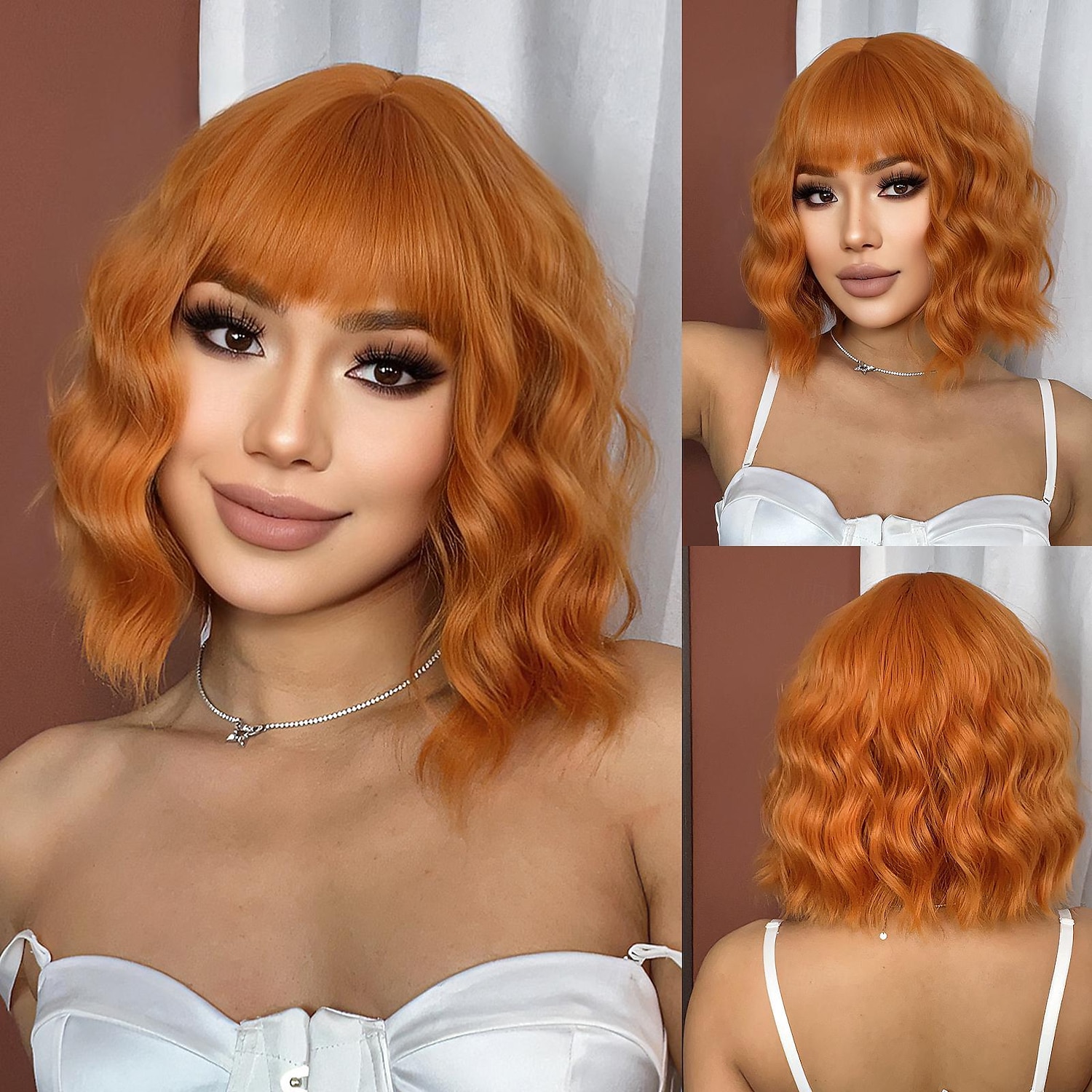 Synthetische pruiken Uniformen carrière Kostuums Prinses Gekruld Golvend Middelste stuk Gelaagd kapsel Machinegemaakt Pruik 30.5 cm Oranje Synthetisch haar Dames Cosplay Feest Modieus Oranje 2025 - $19.99 –P1