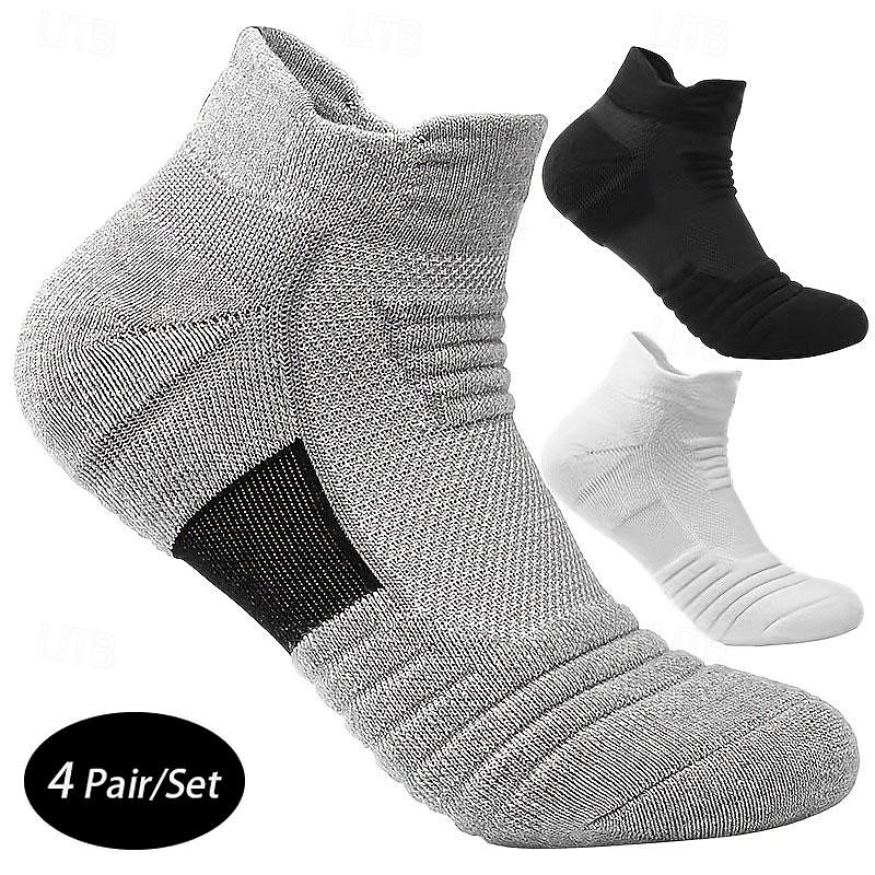 Per uomo 4 accoppiamenti Pacchi Multipli Calzini Calzini da Corsa Calzini Casual Nero Bianco Colore Semplice Vacanza Sport & Outdoor Quotidiano Base Medio Primavera Autunno Moda Casual del 2025 a $10.99 –P1