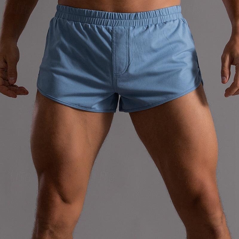 Herr Rosa shorts Atletiska shorts Casual shorts Elastisk midja Ensfärgat Komfort Andningsfunktion Kort Utomhussport Dagligen Badning Stylish Ledig / Sportig Svart Vit Microelastisk 2025 - $24.99 -P2