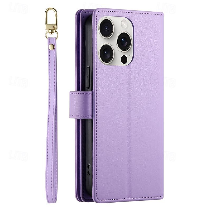 telefone Capinha Para iPhone 16 iPhone 15 Pro Max Plus iPhone 14 13 12 11 Pro Max Plus Mini SE Capa traseira Com Suporte Magnética Zíper Retro TPU Couro PU de 2025 por $24.99 –P2