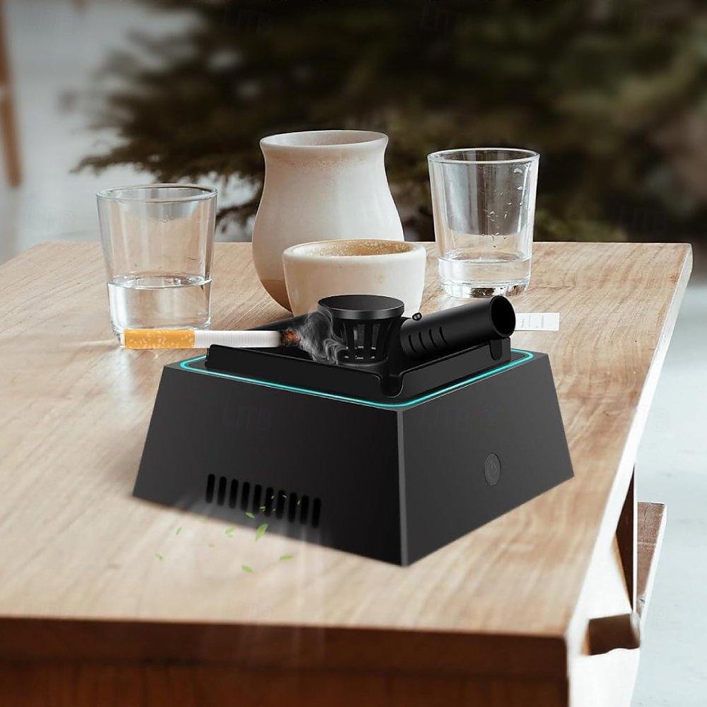 Smokeless Ashtray for Cigarette Smoke Removing Ashtray Indoor USB Rechargeable Air Purifier Ashtray 2025 - $38.99 –P1