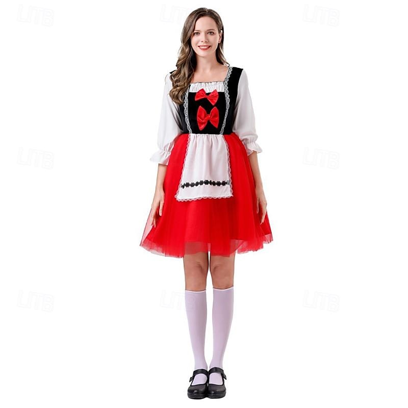 Červená Karkulka předvečer Všech svatých Maškarní Karnevalový kostým Dospělé Dámské předvečer Všech svatých Jednoduché Halloweenské kostýmy Oblékněte se 2025 - $62.99 –P5