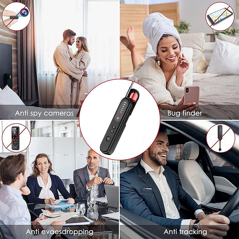 Hidden Camera Detector GPS Tracker Detector Find Wireless Bugging Devices in Cars Bathrooms Offices Hotels 2025 - $39.99 –P5