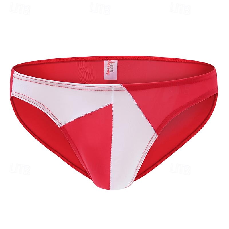 Herren 1 pc Unterwäsche Boxer Boxer-Shorts Patchwork Polyester Atmungsaktiv Weich Komfortabel Farbblock Mittlere Hüfthöhe Schwarz Weiß 2025 - $7.99 –P17