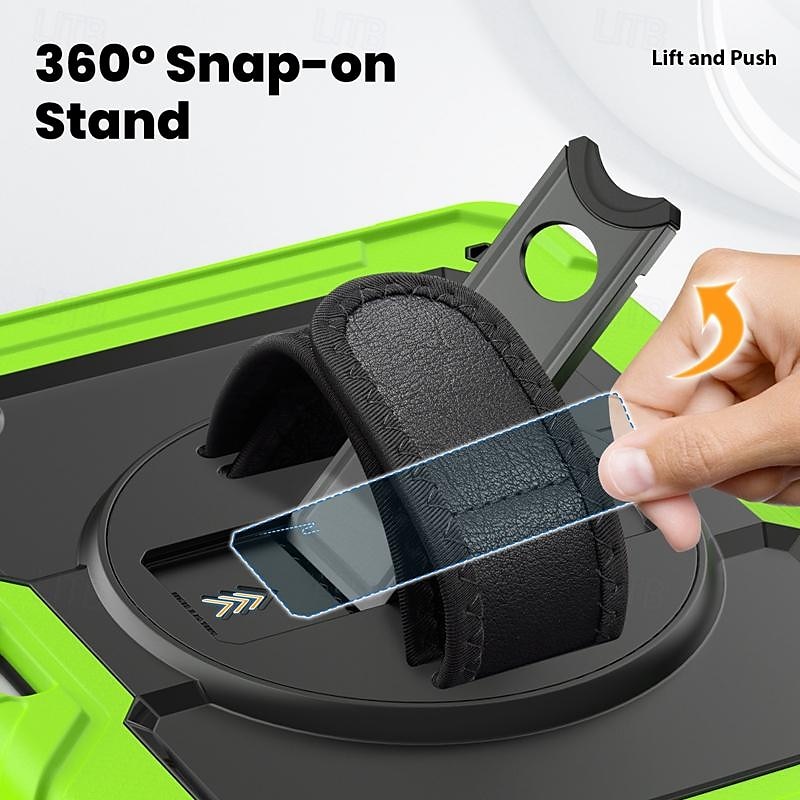 Tablet Case Cover For Apple iPad Air 11"(2024) iPad Air 13"(2024) iPad Pro 11"(2024) iPad Pro 13"(2024) Portable Handle Pencil Holder Armor PC Silicone 2025 - $45.99 –P12
