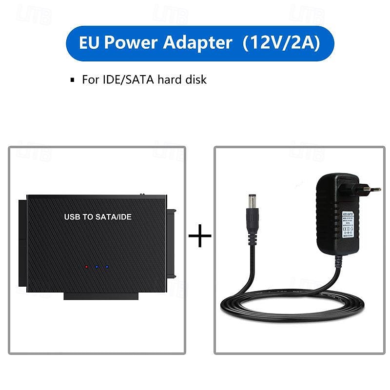 adattatore per disco rigido usb 3.0 a sata ide lettore di dischi rigidi esterni usb tipo-c kit di cavi convertitore di recupero dati ultra per unità ottica hdd ssd universale del 2025 a $39.99 –P6