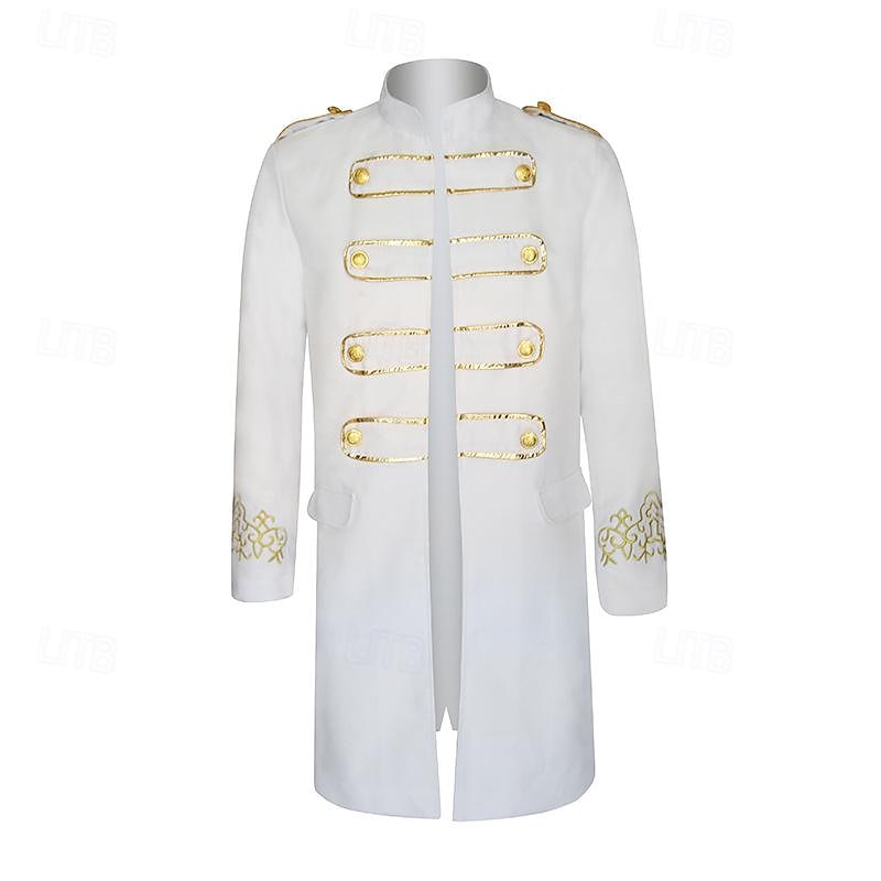 וינטאג' גותיות ימי הביניים מעיל נשף מסכות בגדי שטח נסיך דוקטור מגפה אָצִיל צבע אחיד תחפושות בגדי ריקוד גברים פיראט מלכותי סטימפאנק האלווין (ליל כל הקדושים) קרנבל נשף מסכות מפלגה מבוגרים מעיל 2026 - $35.99 –P4