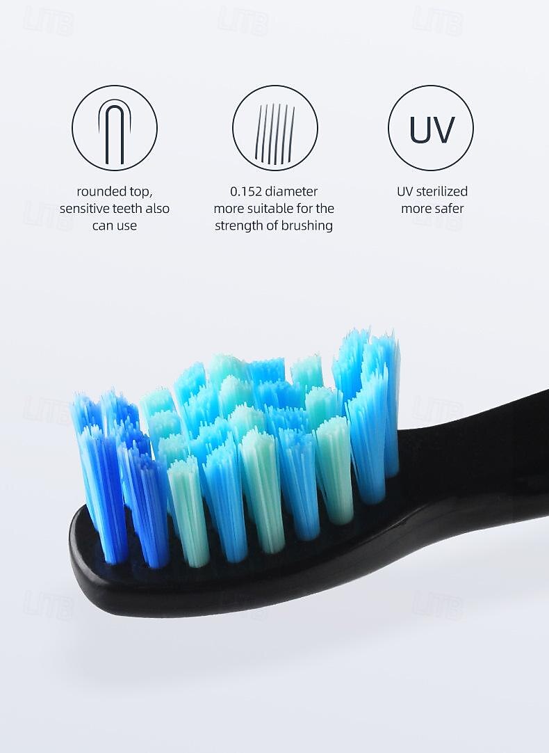 Electric Toothbrush Rechargeable Sonic Tool Electric Toothbrush Replacement Brush Heads Professional Sonic Toothrsuh 2025 - $71.99 –P5