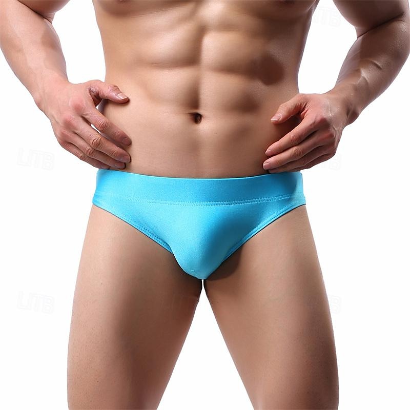Men's 1 PCS Boxers Underwear Boxer Shorts Nylon Breathable Soft Comfortable Plain Mid Rise Black White 2026 - $8.99 –P6