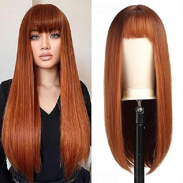 Wigs for Women Layered Straight Long Wig with Bangs Natural Synthetic Hair Halloween Cosplay Party Wigs 2026 - $18.99 –P3