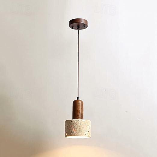 LED Pendant Light Warm White 1-Light Nordic Vintage Stone Hanging Light Restaurant Bar Chandelier Single Head Hanging Lamp for Corridor Aisle Lighting Fixtures 85-265V 2025 - $143.99 –P7